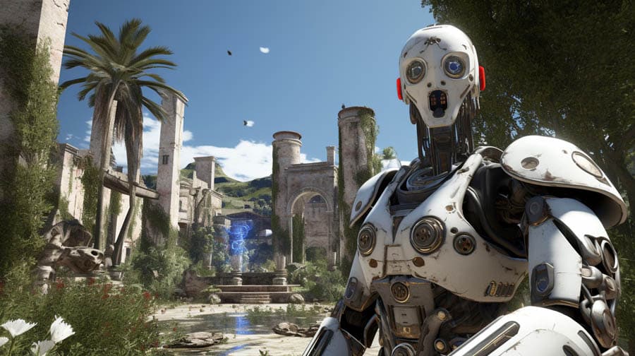 The official picture of The Talos Principle.