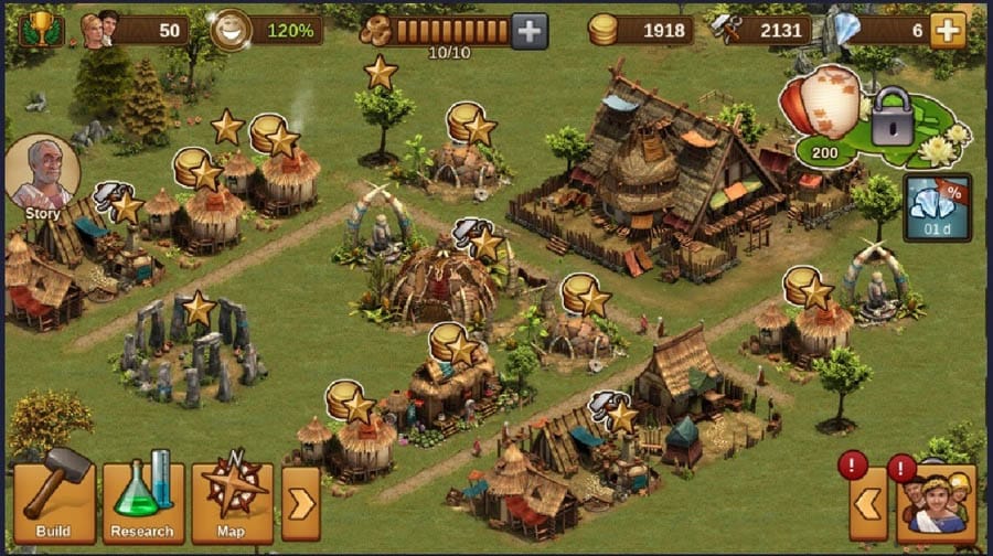 An official picture of Forge of Empires, one of the best building games for Android.