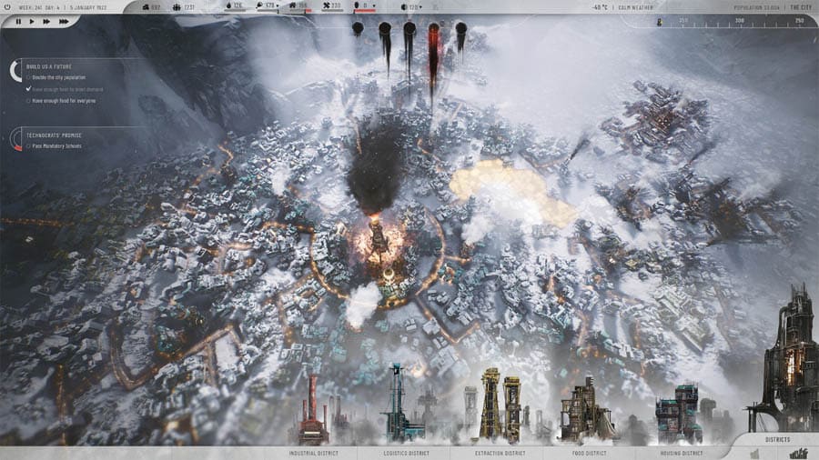 A main photo of Frostpunk, one of the best building games for PC.