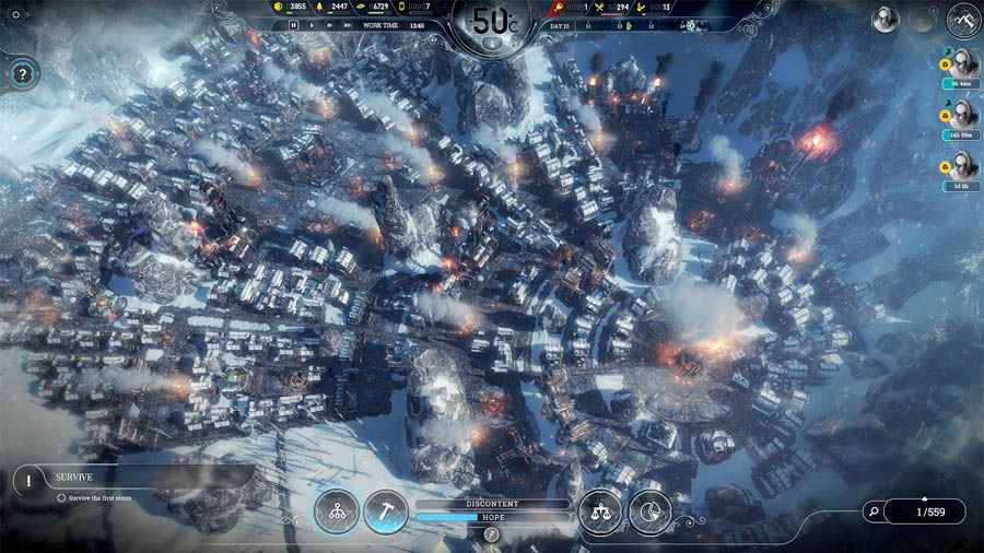 A main photo of Frostpunk, one of the best building games for PS5.