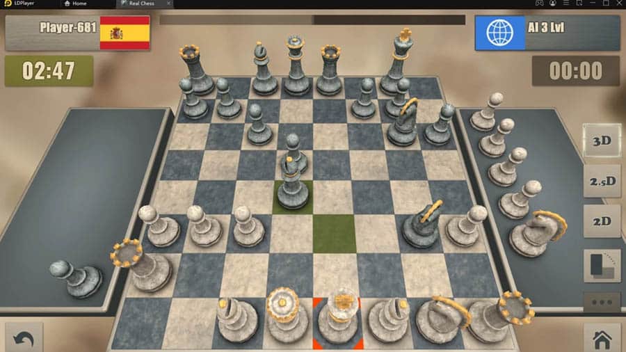 A wallpaper of Real Chess 3D, one of the best chess games for android.