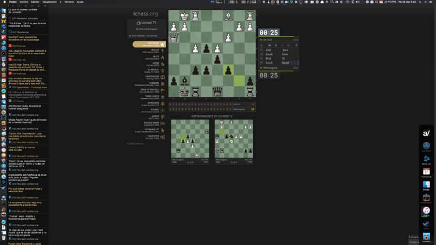 A wallpaper of Lichess, one of the best chess games for mac.