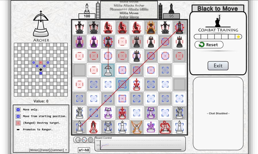 A wallpaper of Chess Evolved Online, one of the best chess games for steam.