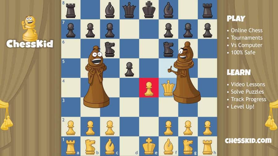 A wallpaper of Chess for Kids, one of the best chess games for switch.