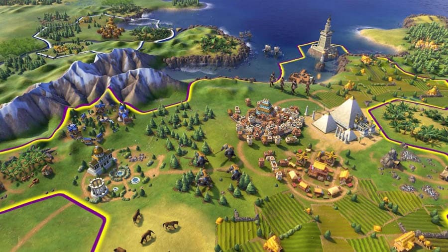 A wallpaper of Civilization VI, one of the best civilization games for iOS.