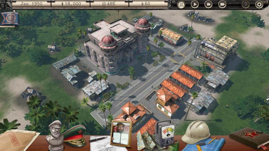 A wallpaper of Tropico, one of the best civilization games for iOS.