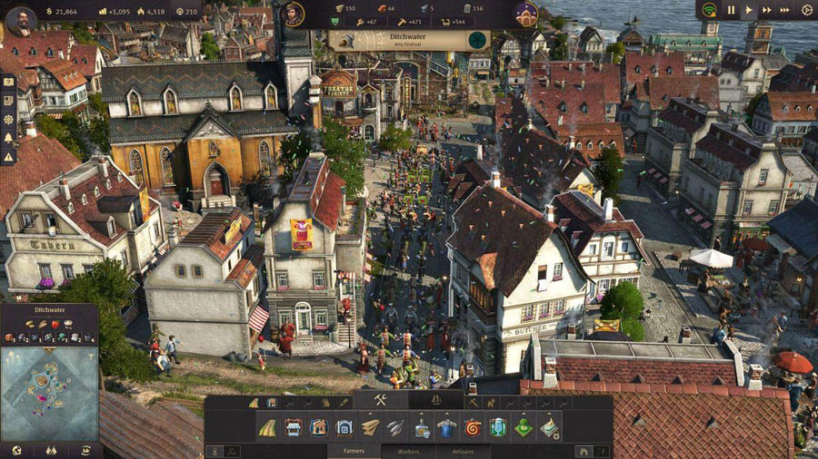 A main picture of Anno 1800, one of the best civilization games for PS5.