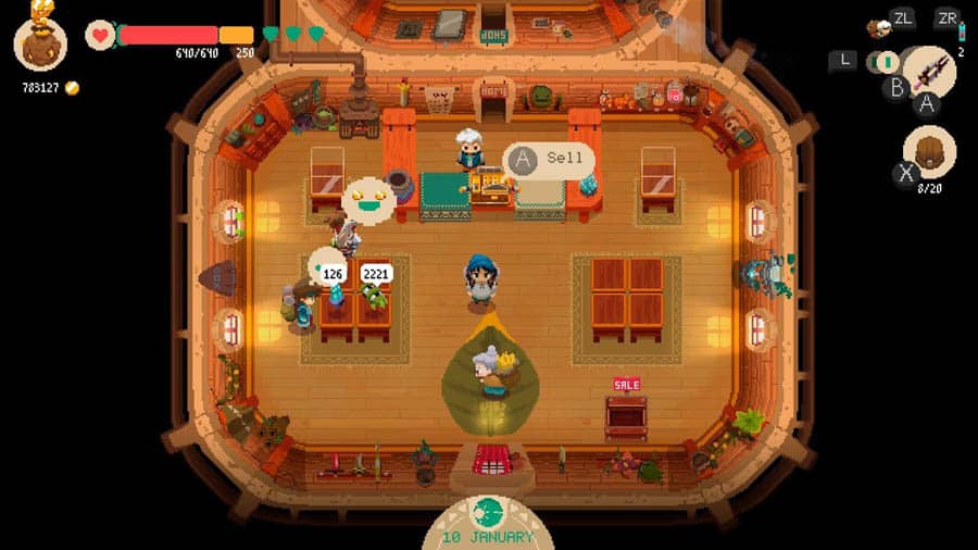 A picture of Moonlighter, one of the best civilization games for Switch.