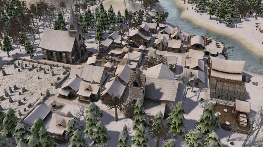 An official picture of Banished, one of the best civilization games on Steam.