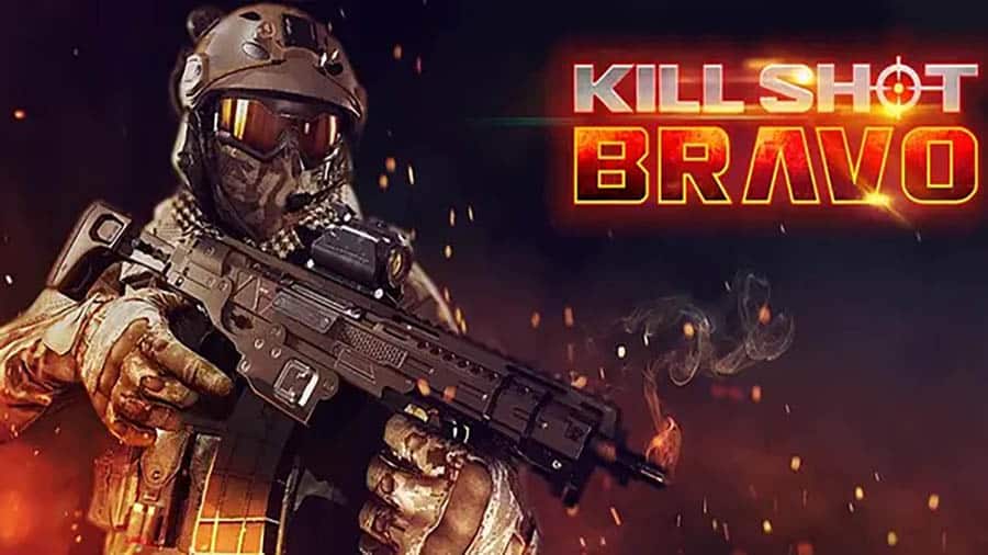 An official wallpaper of Kill Shot Bravo, one of the best commando games for iOS.