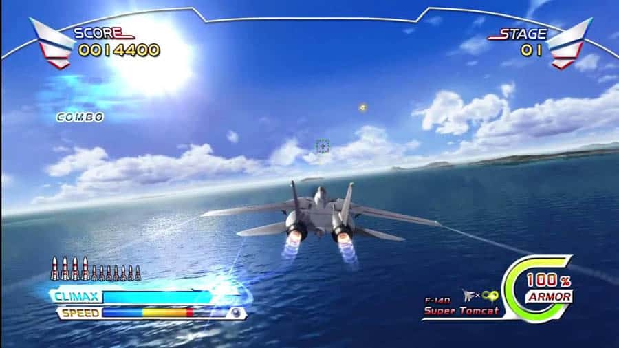 A wallpaper of After Burner Climax, one of the best jet games for android.