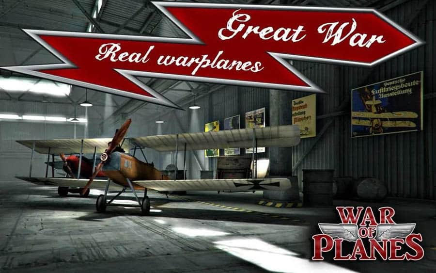 A main picture of Sky Baron: War of Planes, one of the best jet games for ios.