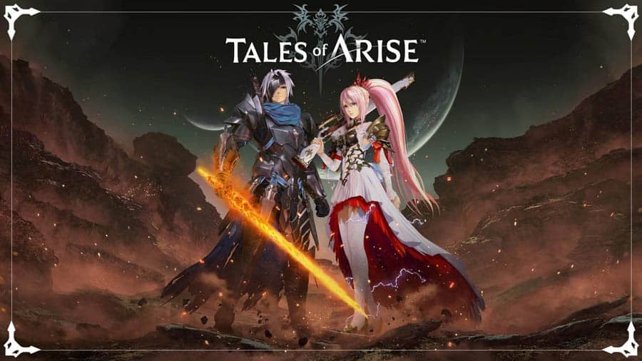 An official wallpaper of Tales of Arise, one of the best JRPG games for PS5.