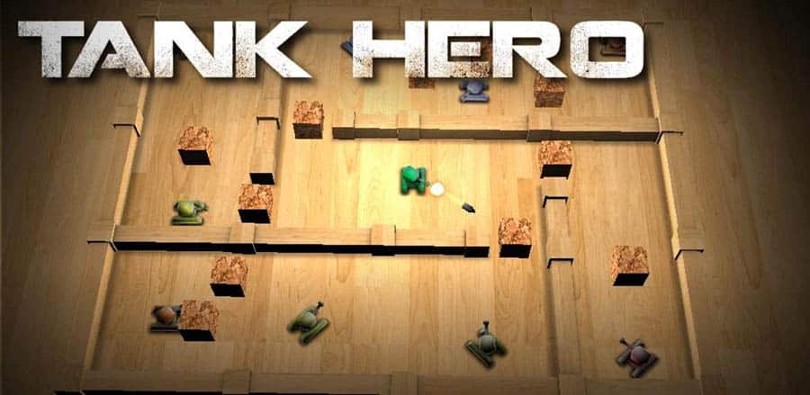 A picture of Tank Hero, one of the best light games for android.