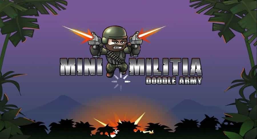 A picture of Mini Militia – Doodle Army 2, one of the best light games for android.