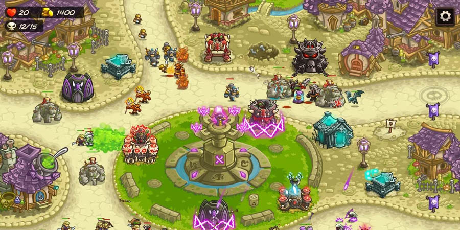 A main picture of Kingdom Rush, one of the best light games for ios.