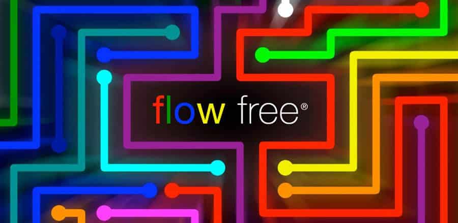 An official wallpaper of Flow Free, one of the best light games for ios.