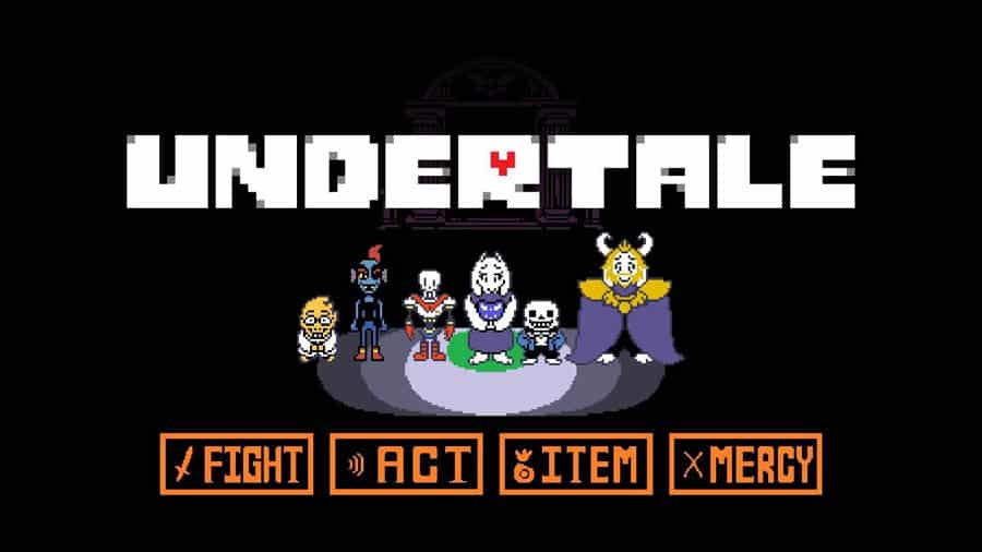 An official picture of Undertale, one of the best light games for pc.