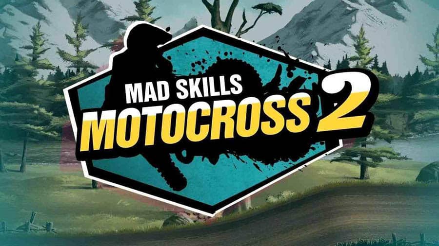 A wallpaper of Mad Skills Motocross 2, one of the best motorcycle games for android.