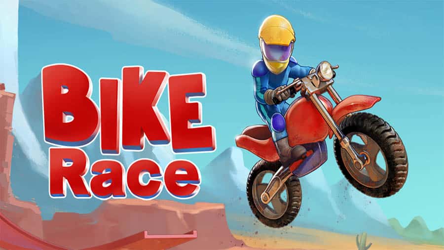 A main picture of Bike Race Free, one of the best motorcycle games for android.