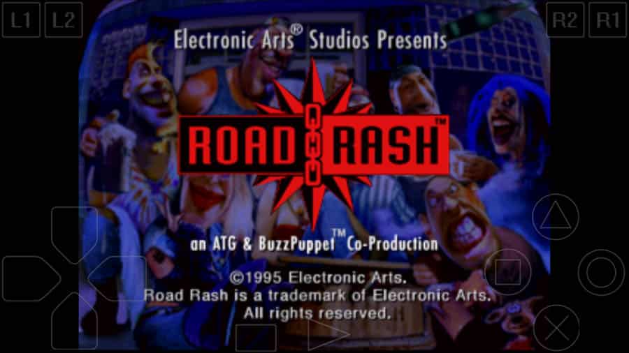 A main picture of Road Rash, one of the best motorcycle games for chrombook.