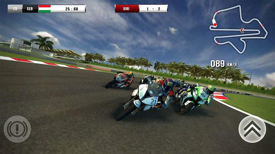 A wallpaper of SBK16 Official Mobile Game, one of the best motorcycle games for android.