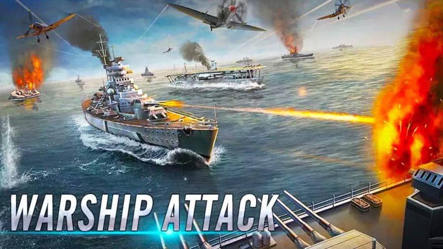 The Official Picture of Warship Attack 3D, One of Best Naval Games for Android.