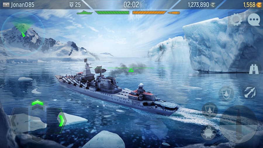 in-game Picture of Naval Armada: Battleship Game, One of Best Naval Games for Android.