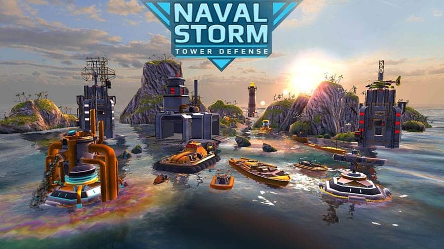 The Official Picture of Naval Storm TD, One of the Best Naval Games for iOS.