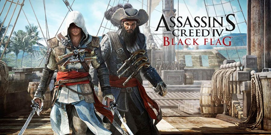 The Official Picture of Assassin's Creed: Black Flag with its characters, One of the Best Naval Games for Switch.