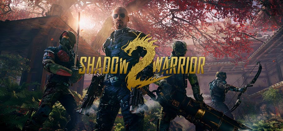 A wallpaper of Shadow Warrior 2, one of the best ninja games for PC.