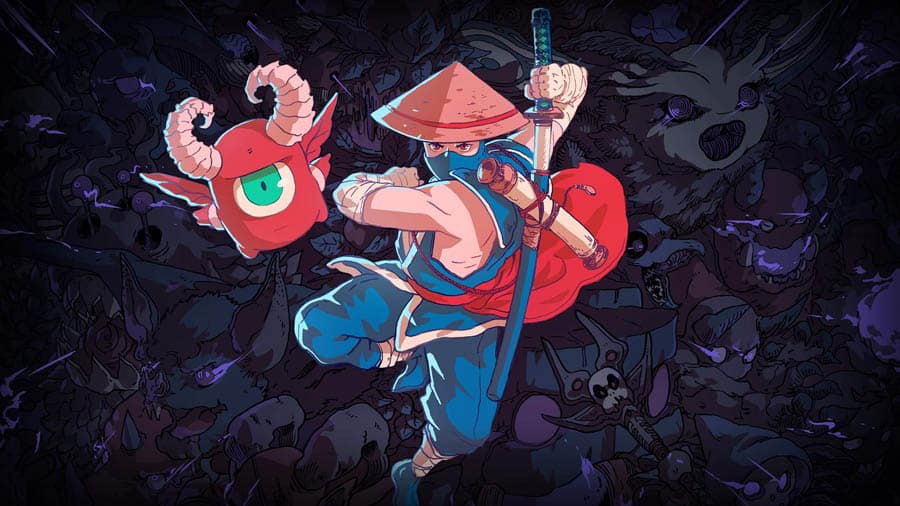 A wallpaper of The Messenger, one of the best ninja games for Switch.