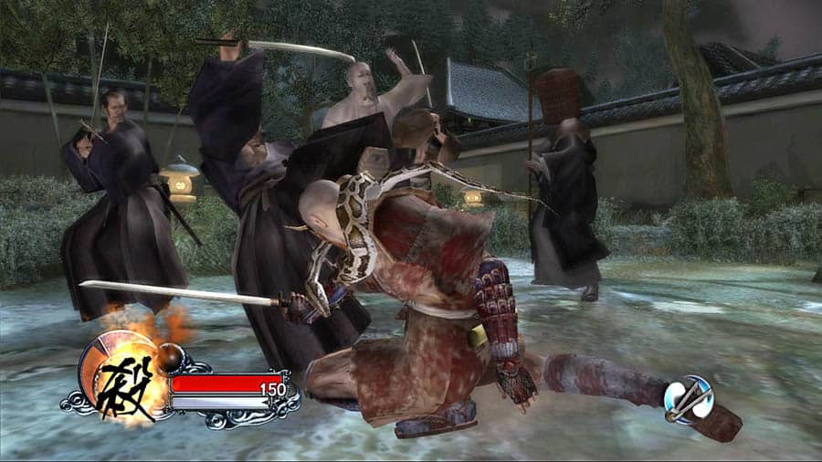 A wallpaper of Tenchu Z, one of the best ninja games for Xbox.