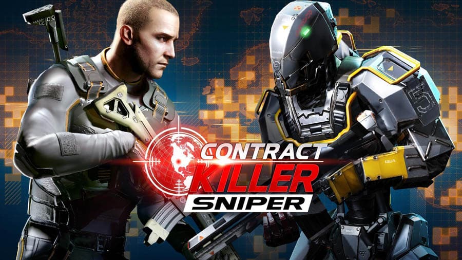 The Official Picture of Contract Killer: Sniper with its characters, One of best sniper game for android.