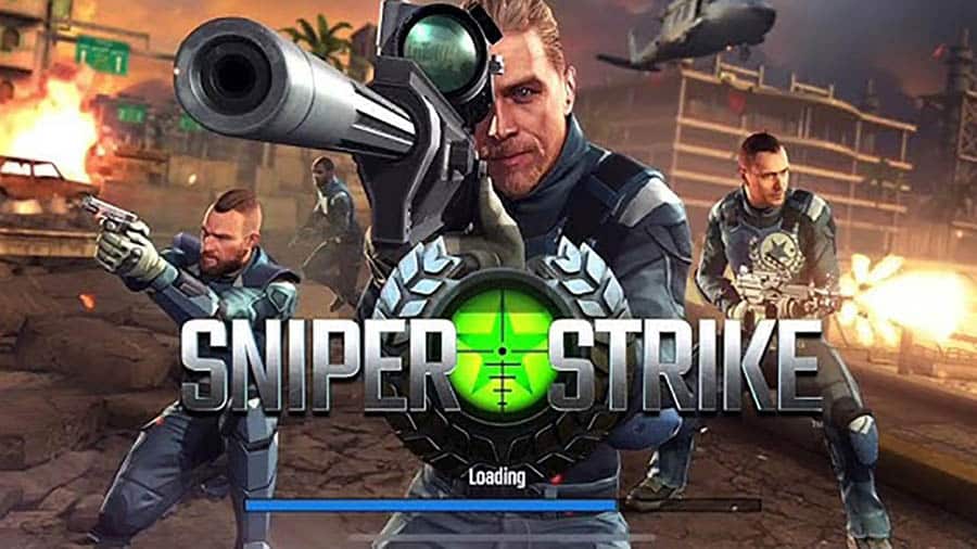 The Official Picture of Sniper Strike with its characters, One of best sniper game for ios.