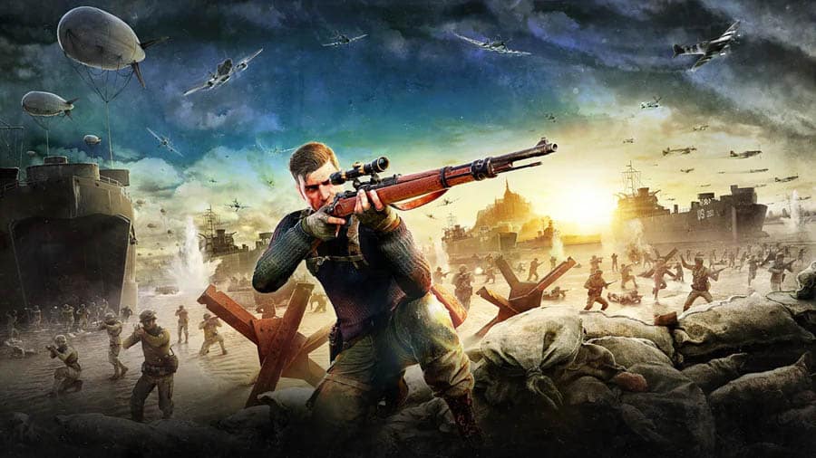 The Official Picture of Sniper Elite 5 with its character, One of best sniper game for pc.