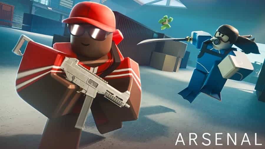 The Official Picture of Arsenal with its characters, One of best sniper game for Roblox.