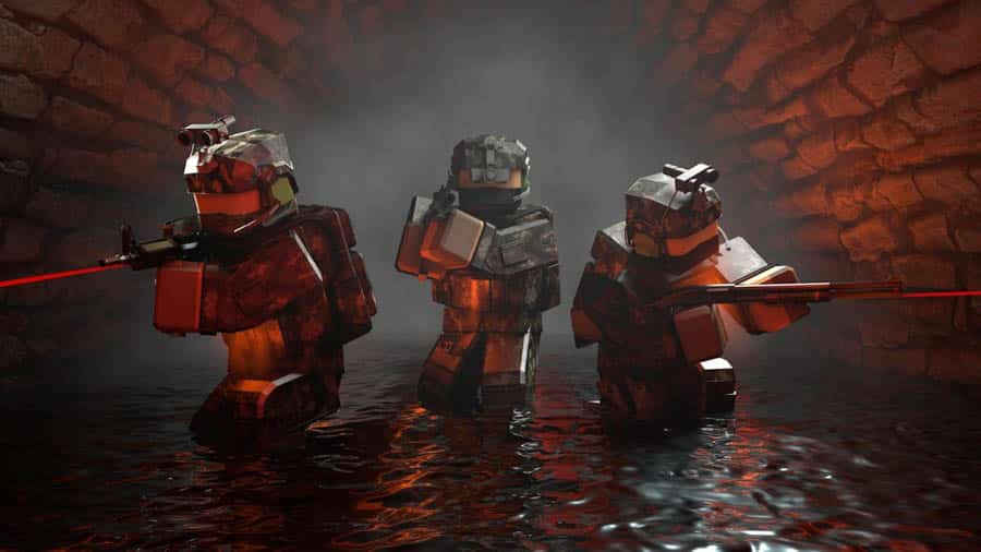 The Official Picture of Operation Scorpion with its characters, One of best sniper game for Roblox.