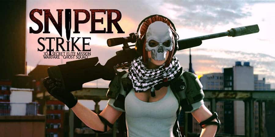 The Official Picture of Sniper Strike with its character, One of best sniper game for switch.