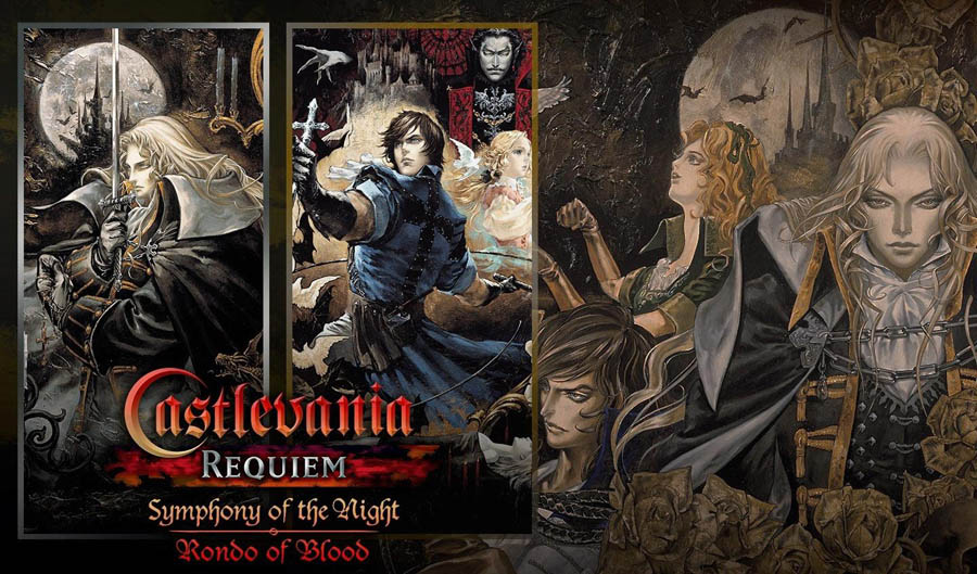 A wallpaper of Castlevania Requiem, one of the best vampire games for PS4.