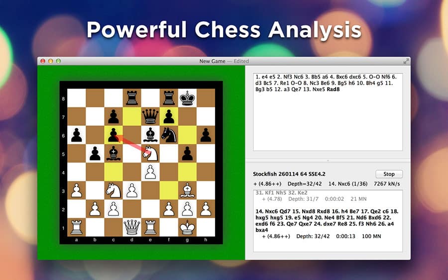 An official picture of Stockfish, one of the best chess games for mac.