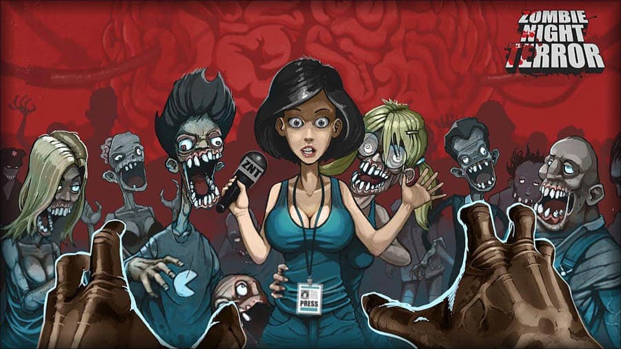 The Official Picture of Zombie Night Terror with its characters.