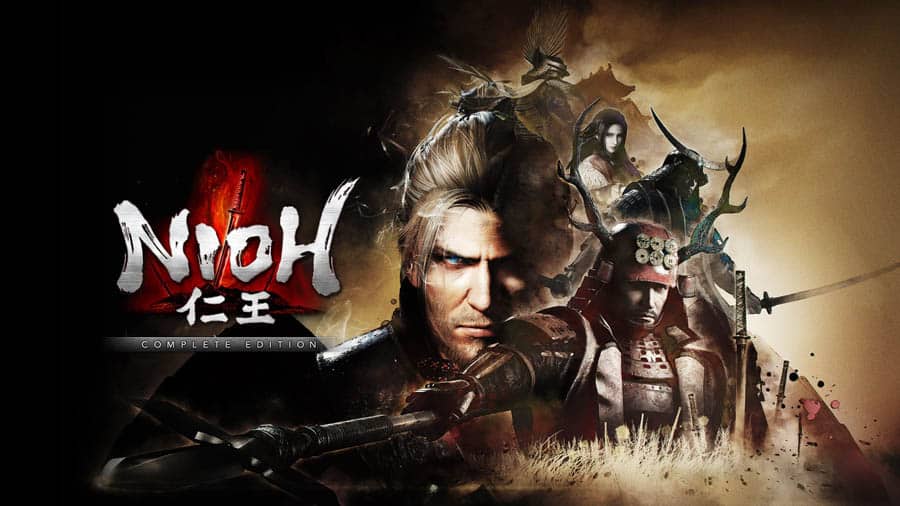 A wallpaper of Nioh, one of the best ninja games for PS4.