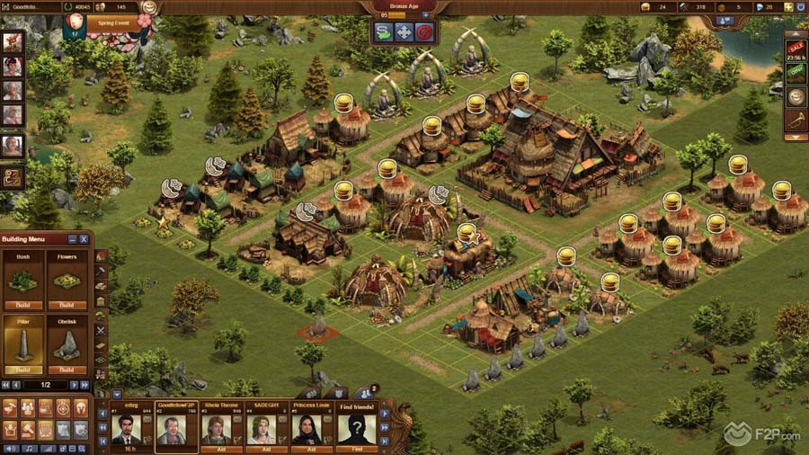 A picture of Forge of Empires, one of the best Age of Empires for Chromebook.