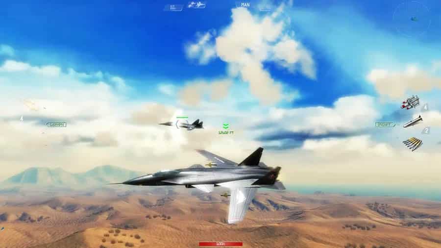 A main picture of Sky Gamblers: Infinite Jets, one of the best Air Force games for iOS.