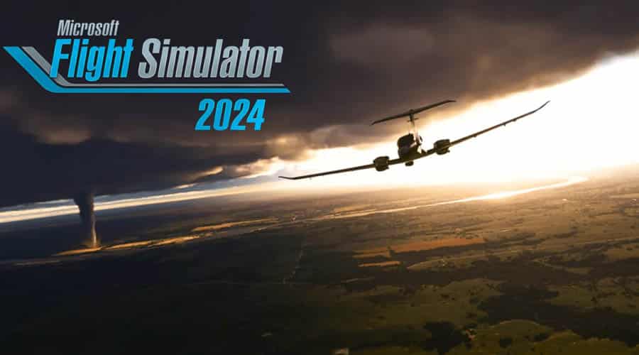 A wallpaper of Microsoft Flight Simulator, one of the best Air Force games for Xbox.