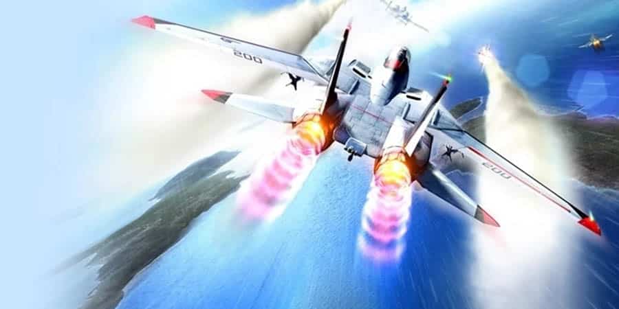 A wallpaper of Afterburner Climax, one of the best Air Force games for Xbox.