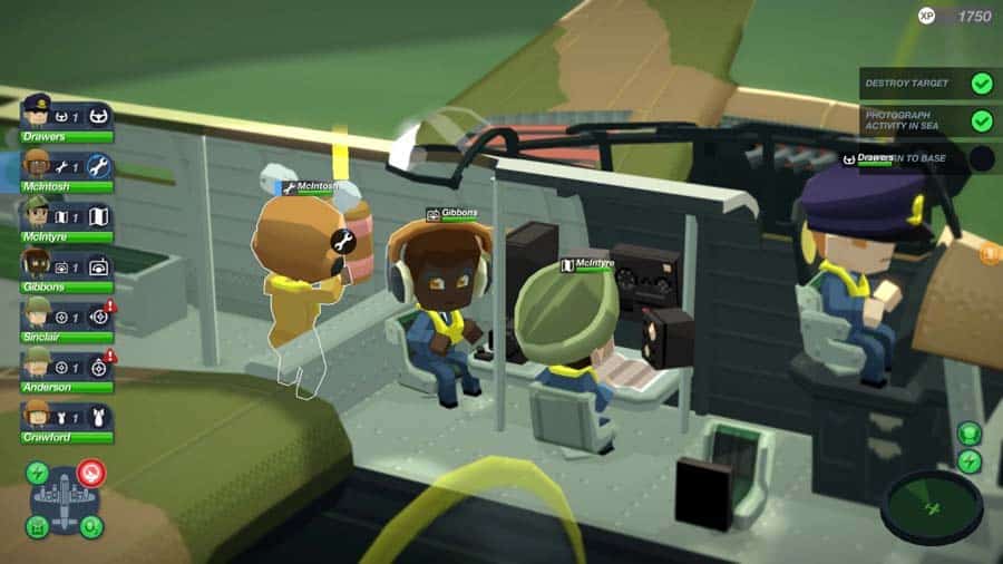 A picture of Bomber Crew, one of the best aircraft games for Switch.