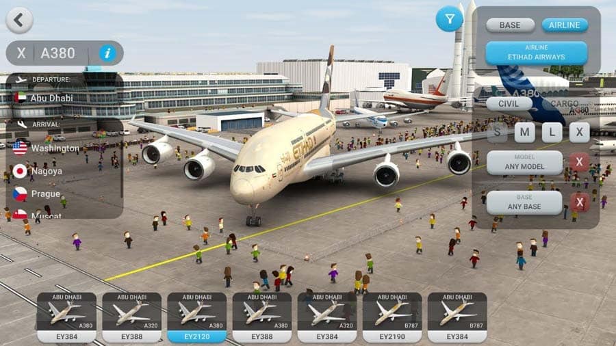 An official picture of World of Airports, one of the best airport management games for Android.