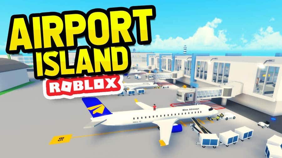 A wallpaper of Airport Tycoon, one of the best airport management games for Roblox.